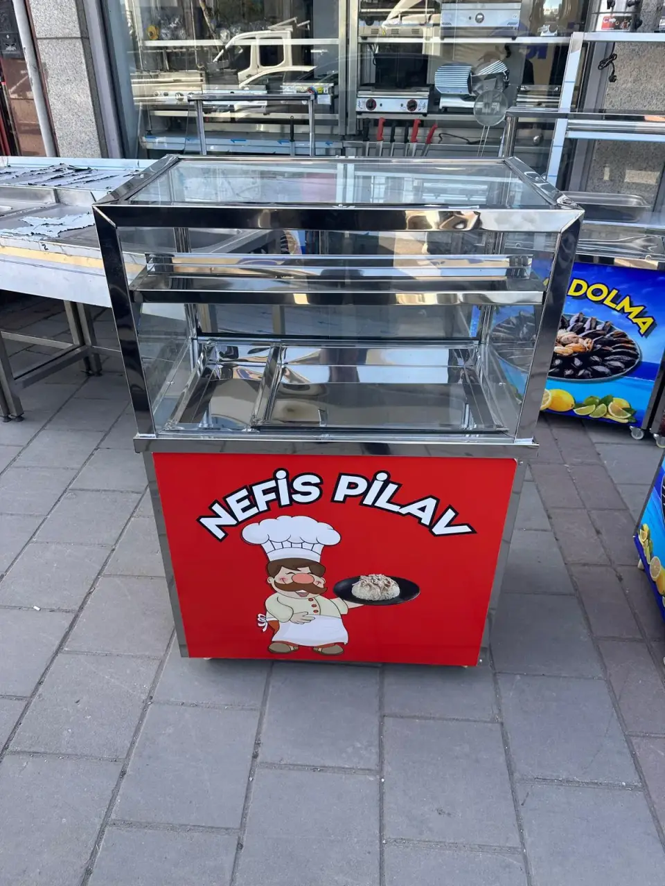 Isıtıcı tekerlekli vitrinler, fotoğraf 2